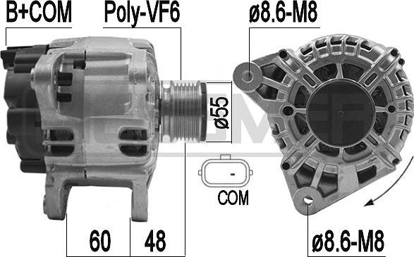 ERA 209265 - Генератор autospares.lv