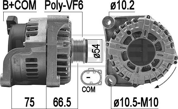 ERA 209266 - Генератор autospares.lv