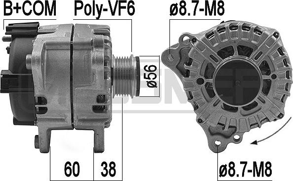 ERA 209209 - Генератор autospares.lv