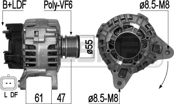 ERA 209289 - Генератор autospares.lv