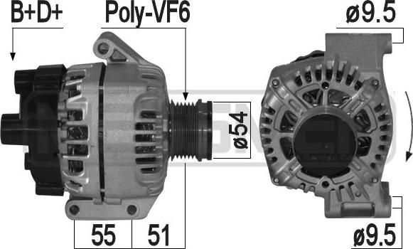 ERA 209225 - Генератор autospares.lv