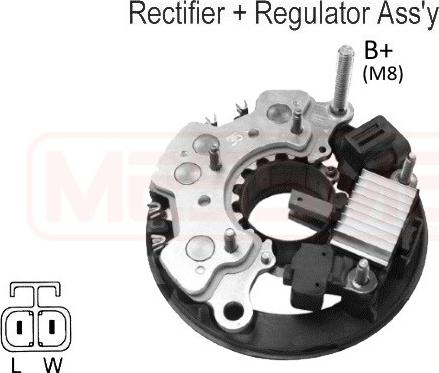 ERA 215943 - Выпрямитель, диодный мост, генератор autospares.lv