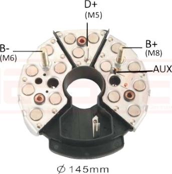 ERA 215936 - Выпрямитель, диодный мост, генератор autospares.lv