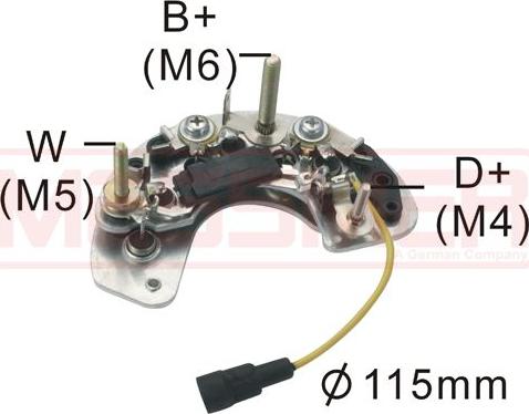 ERA 215504 - Выпрямитель, диодный мост, генератор autospares.lv