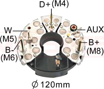 ERA 215333 - Выпрямитель, диодный мост, генератор autospares.lv