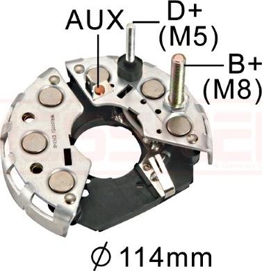 ERA 215324 - Выпрямитель, диодный мост, генератор autospares.lv