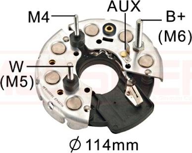 ERA 215321 - Выпрямитель, диодный мост, генератор autospares.lv