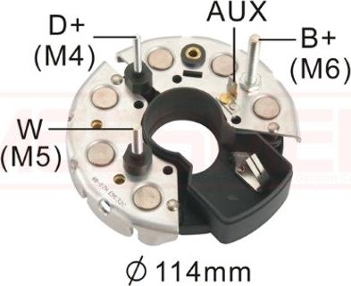 ERA 215322 - Выпрямитель, диодный мост, генератор autospares.lv