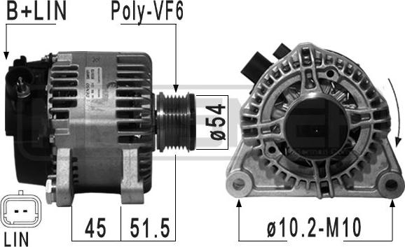 ERA 210946 - Генератор autospares.lv