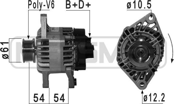 ERA 210947 - Генератор autospares.lv