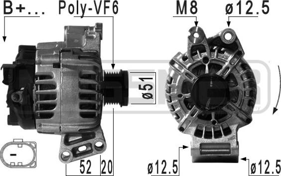 ERA 210964 - Генератор autospares.lv