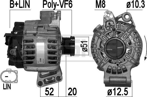 ERA 210963 - Генератор autospares.lv