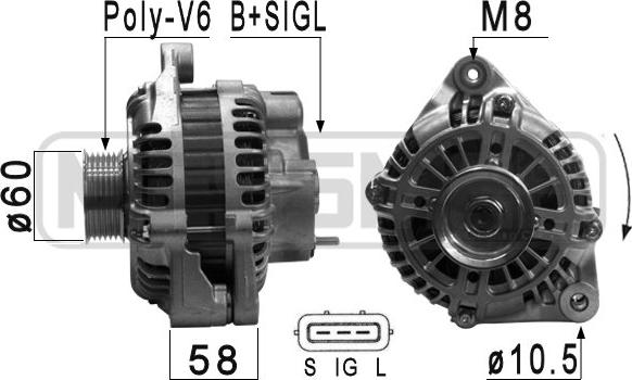 ERA 210909 - Генератор autospares.lv