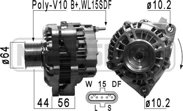 ERA 210910 - Генератор autospares.lv