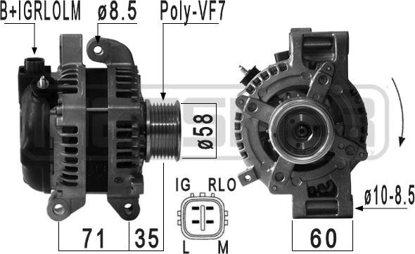 ERA 210934 - Генератор autospares.lv