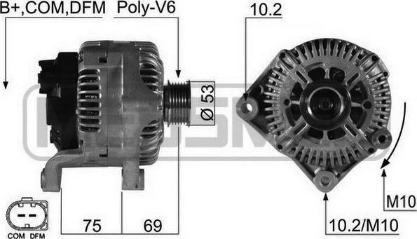 ERA 210495 - Генератор autospares.lv