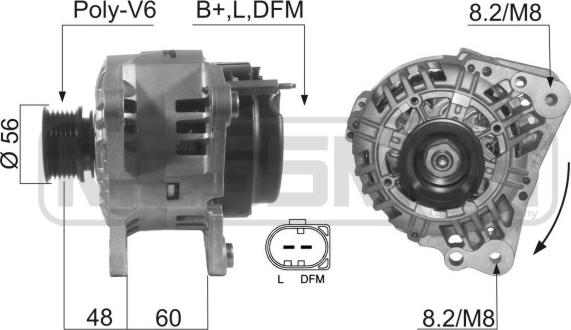 ERA 210447 - Генератор autospares.lv