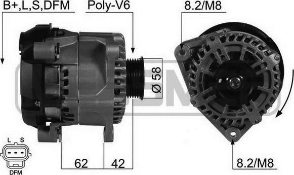 ERA 210459 - Генератор autospares.lv