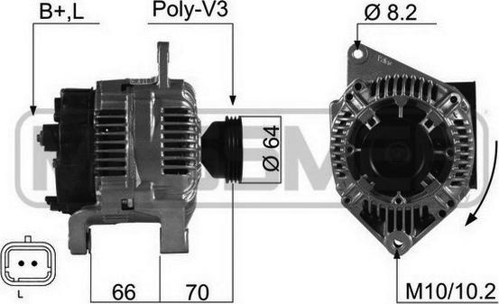 ERA 210489R - Генератор autospares.lv