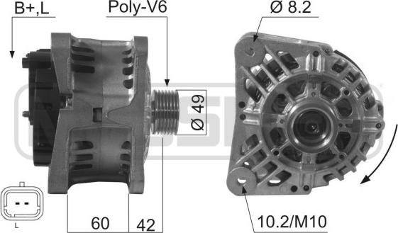 ERA 210480 - Генератор autospares.lv