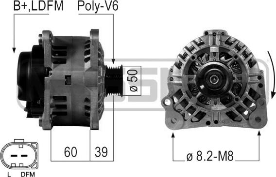 ERA 210481 - Генератор autospares.lv