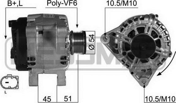 ERA 210436 - Генератор autospares.lv