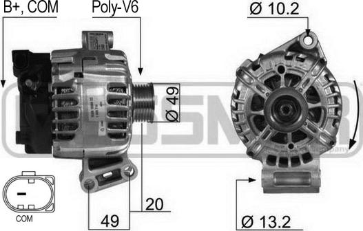 ERA 210430 - Генератор autospares.lv