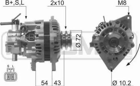 ERA 210595 - Генератор autospares.lv