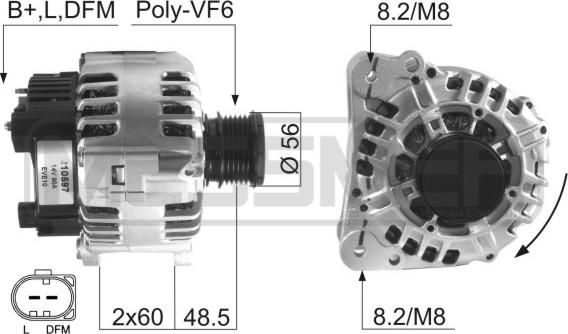 ERA 210597 - Генератор autospares.lv