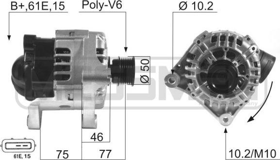 ERA 210548 - Генератор autospares.lv