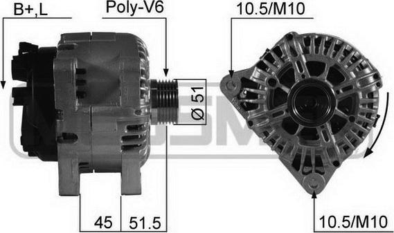 ERA 210543 - Генератор autospares.lv