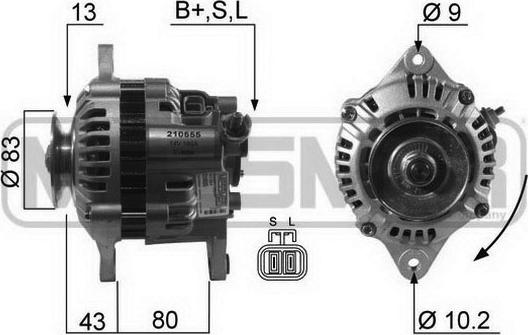 ERA 210555A - Генератор autospares.lv