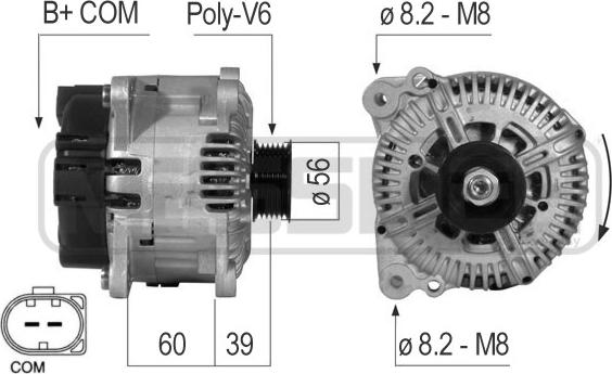 ERA 210551 - Генератор autospares.lv