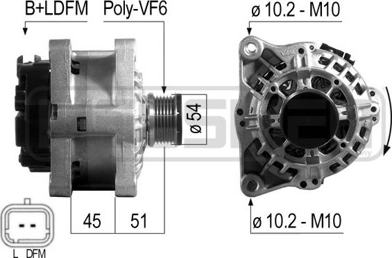 ERA 210501 - Генератор autospares.lv