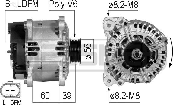 ERA 210502 - Генератор autospares.lv