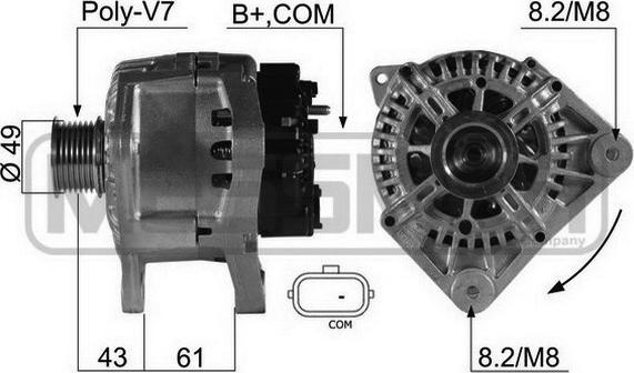 ERA 210514 - Генератор autospares.lv