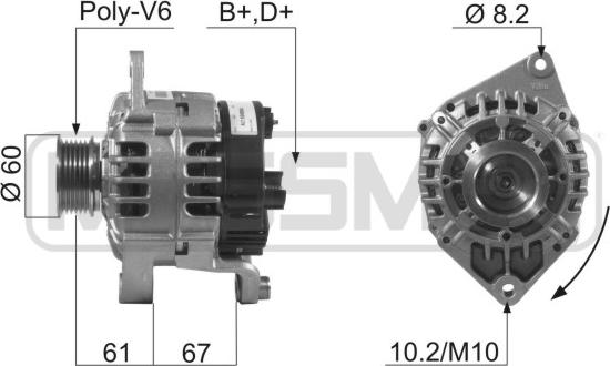 ERA 210586 - Генератор autospares.lv