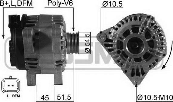 ERA 210538 - Генератор autospares.lv