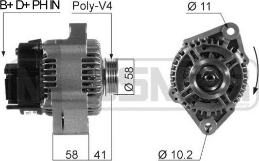 ERA 210529 - Генератор autospares.lv