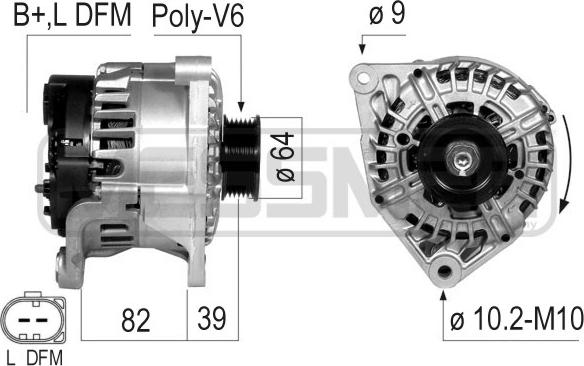 ERA 210695 - Генератор autospares.lv