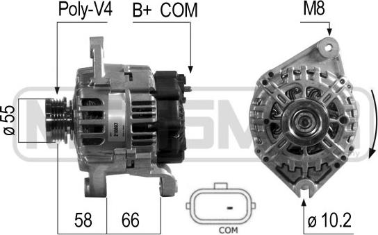 ERA 210697 - Генератор autospares.lv