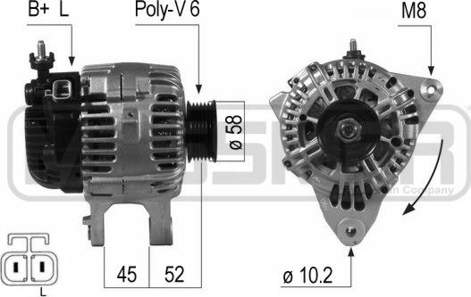 ERA 210647 - Генератор autospares.lv