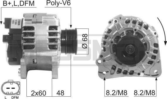 ERA 210605 - Генератор autospares.lv