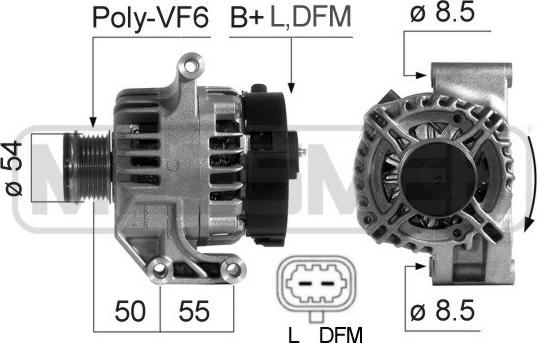 ERA 210687 - Генератор autospares.lv