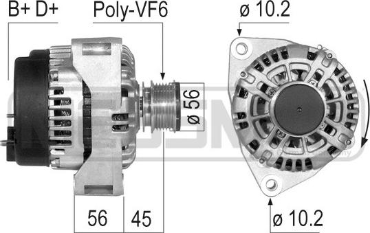 ERA 210098 - Генератор autospares.lv