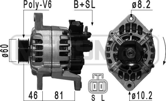 ERA 210046 - Генератор autospares.lv