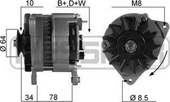 ERA 210055R - Генератор autospares.lv