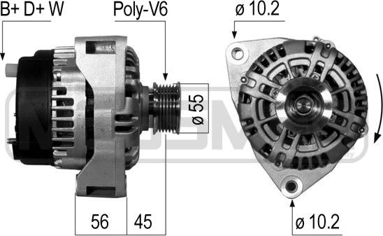 ERA 210052 - Генератор autospares.lv