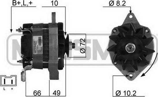 ERA 210057R - Генератор autospares.lv