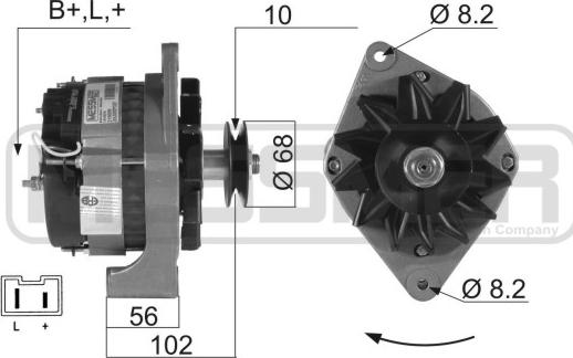 ERA 210009R - Генератор autospares.lv